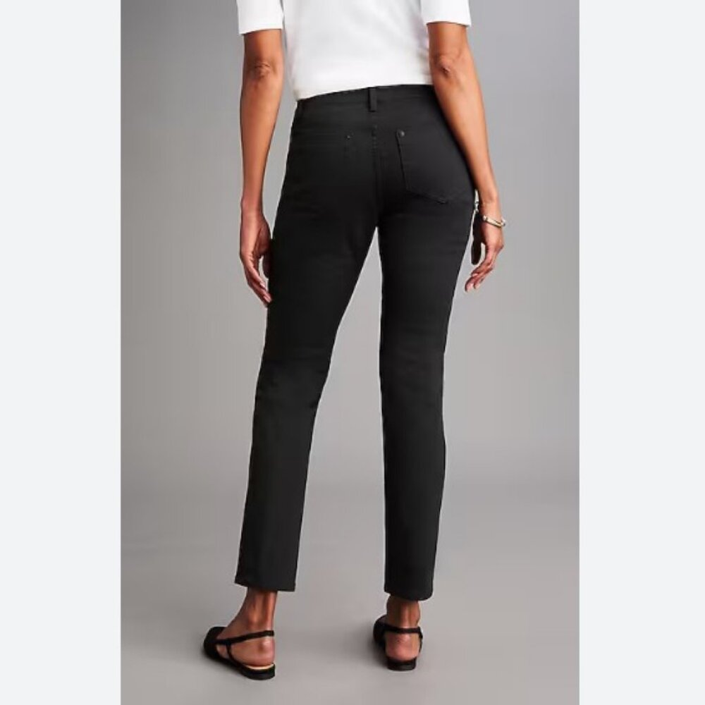 🌻J Jill Authentic Fit Black Slim Ankle Jeans Black - Picture 4 of 13